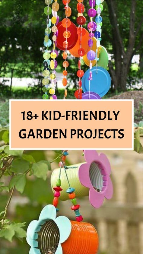 Ignite your child's curiosity and green thumb with these 18 creative DIY kid-friendly garden projects! Explore activities like building a bug hotel, creating a fairy garden, or even making painted rock markers. These projects will not only teach your child about gardening but also inspire their creativity and allow them to express themselves through nature. Enjoy quality time together while nurturing a love for the outdoors. #DIYProjects #KidFriendlyGarden #GardeningWithKids #Nat Outdoor Preschool Crafts, Diy Garden Crafts For Kids, Kindergarten Garden Ideas, Back Yard Kid Friendly Ideas Diy, Fairy Garden Crafts For Kids, Diy Sensory Garden, Toddler Garden Ideas, Childrens Garden Ideas, Preschool Garden Ideas