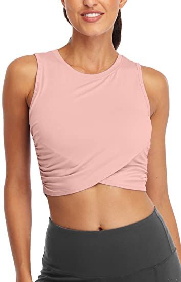 Cropped Workout Top, Yoga Crop Tops, Workout Tops For Women, Dance Tops, Yoga Tank, Workout Crop Top, Yoga Tank Tops, Athletic Sports, Womens Workout Outfits