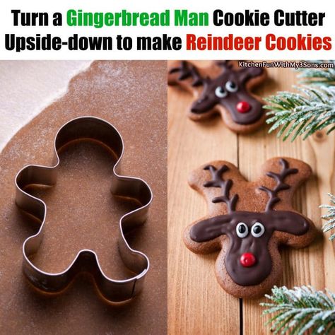 Gingerbread Man Reindeer Cookies Christmas Cookie Recipes Holiday, Gingerbread Cookies Decorated, Best Christmas Cookie Recipe, Reindeer Cookies, Man Cookies, Gingerbread Man Cookies, Best Christmas Cookies, Xmas Cookies, Christmas Sugar Cookies