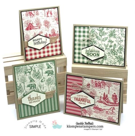 How To Make Cards, Designer Paper Cards, Simple Christmas Cards, Make Cards, Stampin Up Christmas Cards, Diy Christmas Cards, Christmas Cards To Make, Stamping Up Cards, Outside The Box