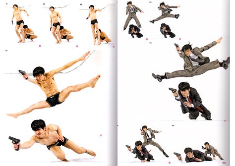 Real Action Pose Collection Vol. 2 - Buddy Action Reference Book - Anime Books Martial Art Reference, Anime Pose Reference, Action Reference, Drawing Poses Male, Running Pose, Arte Ninja, Manga Poses, Japanese Text, Action Pose Reference