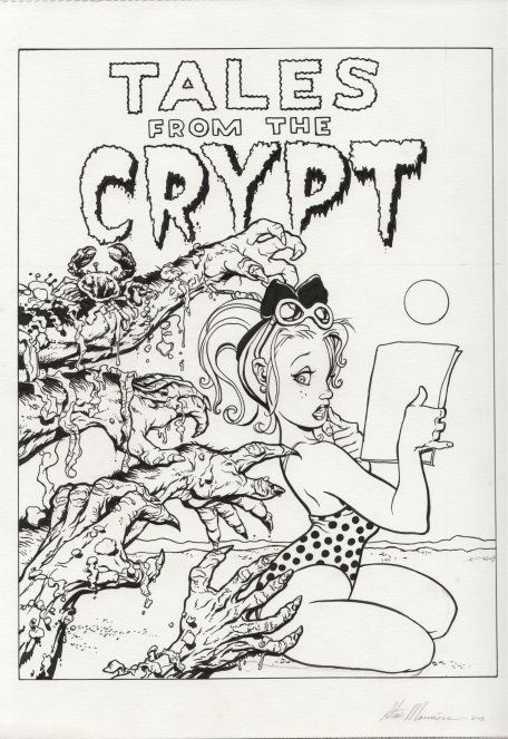 Tales From The Crypt 11 by Mannion Comic Art Steve Mannion, Coloring Pages For Grown Ups, Monster Coloring Pages, Tales From The Crypt, Adult Coloring Designs, Adult Coloring Book Pages, Halloween Coloring Pages, Cool Coloring Pages, Coloring Pages To Print