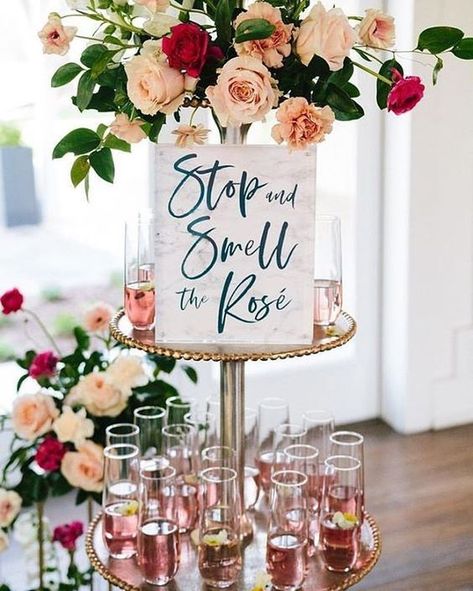 Top Creative Bridal Shower Theme Ideas. Rose All Day Themed Party - Stop and smell the rose. // mysweetengagement.com // #bridalshower #bridalshowertheme #weddingideas #partydecor #roseallday Fiesta Shower, Bridal Shower Inspo, Rustic Wedding Decorations, Bridal Shower Planning, Bridal Shower Inspiration, Elegant Bridal Shower, Bridal Shower Brunch, Engagement Party Decorations, Bridal Brunch