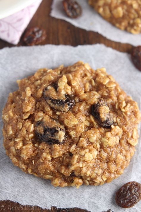 Clean Eating Oatmeal, Oatmeal Raisin Cookies Healthy, Chewy Oatmeal Raisin Cookies, Snacks Diy, Cookie Recipe Video, Cookie Recipes Oatmeal Raisin, Pudding Chia, Oatmeal Raisin Cookies Chewy, Dessert Mousse