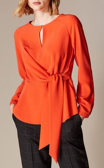 Casual Office Wear, Unique Blouse, Stylish Blouse, Fashionista Clothes, Elegant Blouses, Women Shirts Blouse, Blouse Shirt, Karen Millen, Solid Tops