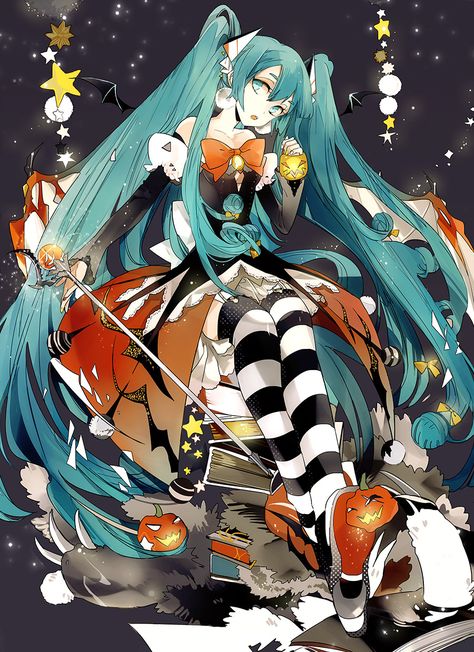 Halloween Miku, Miku Halloween, Cosplay Miku, Halloween Party Poster, Vocaloid Cosplay, Miku Hatsune Vocaloid, Haruhi Suzumiya, Miku Cosplay, Vocaloid Characters