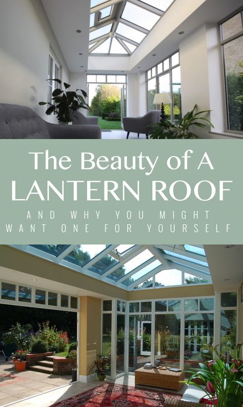 Roof lanterns are an aesthetically pleasing and practical feature which will add value to your home or business. However, the title can be confusing so you may still be asking; “What is a roof lantern?” #rooflantern #orangeryroof #conservatory #orangery #glassroof #glassinsetroof #roofwindows #veluxwindows #homeinspiration #homedecor #gardenroom #glassbuilding #homeextension Lantern Roof Light, Conservatory Roof Replacement, Orangery Roof, Lantern Roof, Roof Lanterns, Conservatory Roof, Velux Windows, Three Season Room, Add Value To Your Home