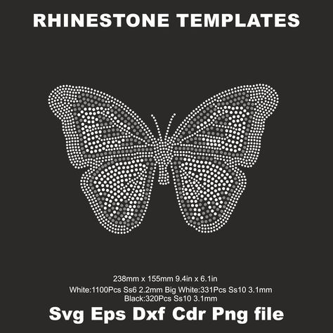 Rhinestone T Shirt, Rhinestone Templates, Rhinestone Designs Templates, Rhinestone Designs Pattern, Butterfly Rhinestone, Png Cricut, Diamond Life, Rhinestone Designs, Silhouette Svg