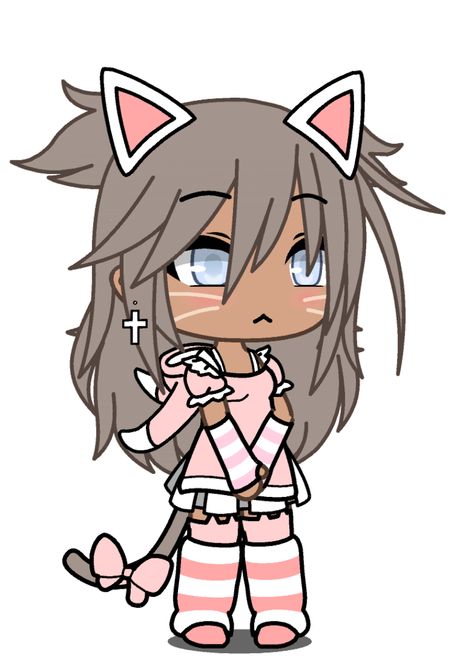 Sanrio Gacha, Uwu Cat, Gacha Hacks, Gacha Clothes, Free Oc, Feeling Nostalgic, Pink Kawaii, Cat Oc, Gacha Ideas