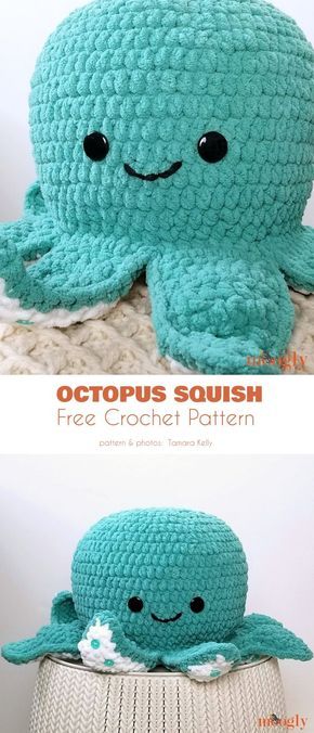 Big Octopus Free Crochet Patterns Jumbo Octopus Crochet Pattern, Crotchet Patterns Octopus, Chunky Octopus Crochet Pattern, Giant Squid Crochet Pattern, Crochet Large Octopus Free Pattern, Big Crochet Octopus, Crochet Plush Octopus Free Pattern, Thick Yarn Projects Easy, Free Crochet Pattern For Octopus