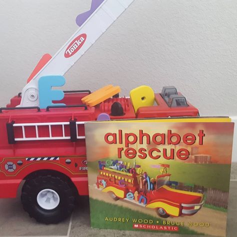 Another activity to go along with the book Alphabet Rescue (can you tell we love this book 😊). This one is simple & gets your little one… #bookishplay #communityhelpers #tonkatrucks #alphabet #firetrucks Community Helper Dramatic Play, Community Helpers Theme, Tonka Truck, Community Helper, Preschool Literacy, Community Helpers, Preschool Ideas, Dramatic Play, Fire Truck