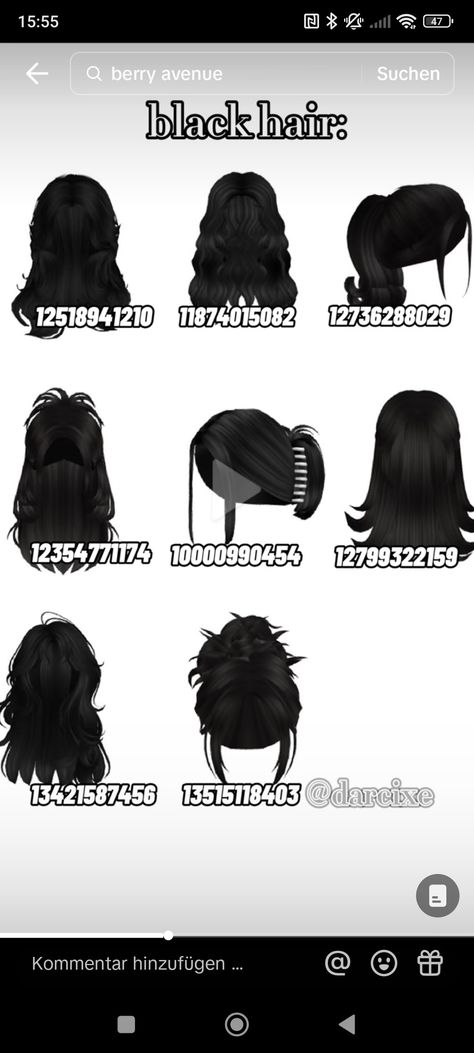 Codes For Berry Ave Black Hair, Berry Avenue Codes Black Hair Bun, Berry Avenue Codes Hair Clips, Barry Avenue Hair Codes Black, Black Hair Decals Bloxburg, Black Bangs Codes Bloxburg, Black Bangs Codes For Berry Ave, Roblox Berry Avenue Codes Hair Black, Outfit Codes Berry Ave Black Hair