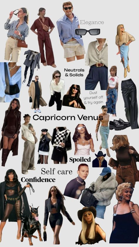 #venus #capricorn #confidence #elegant #aaliyah #style #fall2024 Venus Capricorn, Venus In Capricorn, Venus Clothing, Venus In Pisces, Capricorn Aesthetic, Capricorn Rising, Pisces And Capricorn, Leo Rising, Aaliyah Style