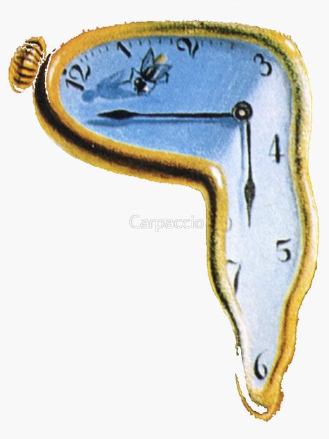 Persistence Of Memory Tattoo, Salvador Dali Clock, Salvador Dali Tattoo, Dali Clock, Clock Sticker, The Persistence Of Memory, Dali Tattoo, Melting Clock, Dali Paintings