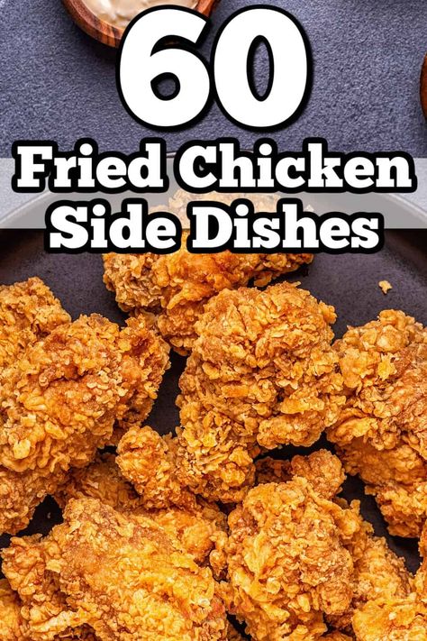 You love fried chicken, right? Who doesn’t? It’s crispy, juicy, and delicious. But sometimes, you want to spice things up a bit and add some variety to your meal. That’s where side dishes come in handy. These are perfect with golden-brown chicken, as they can balance out the richness, add some freshness, or provide some extra flavor.It doesn't matter if you prefer something savory, sweet, or spicy. There’s a side dish for you. Here are some of the best sides for fried chicken that you can try Unique Fried Chicken Recipes, Fry Chicken Side Dishes, Sides To Go With Baked Chicken, Sides For Fried Chicken Dinner, Fried Turkey Sides, Side For Chicken Tenders, Side Dishes To Go With Fried Chicken, Good Sides With Chicken, Sides Dishes For Fried Chicken