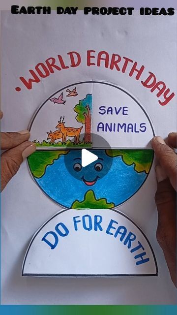 Earthday Projects Student, How To Save Environment, School Topic Ideas, Environment Day Art For Kids, World Pictures Earth, Earth Day 2024 Activities, Save Earth Save Life Posters, Environment Day Project Ideas, Environment Day Crafts For Kids