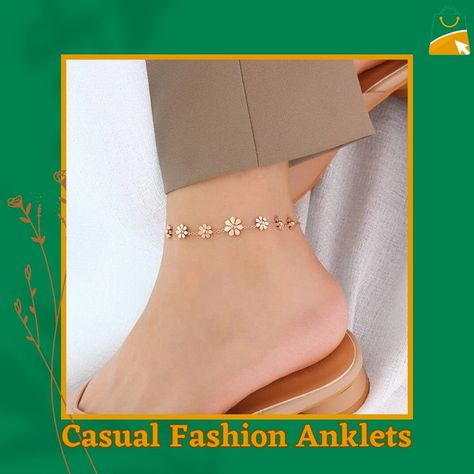 Add a touch of charm to your look with our "Casual Fashion Anklets" board! Discover a stylish collection of anklets perfect for everyday wear, from delicate chains and dainty charms to boho-inspired beads and playful designs. Whether you're heading to the beach, a casual outing, or just elevating your everyday style, find the perfect anklet to complement your look. Browse our selection and give your outfit a chic, casual twist with these must-have anklets! Ordinary Outfits, Fashion Bohemian, Chic Casual, Bohemian Design, Playful Design, Everyday Style, Casual Wardrobe, Jeans Shorts, Anklets