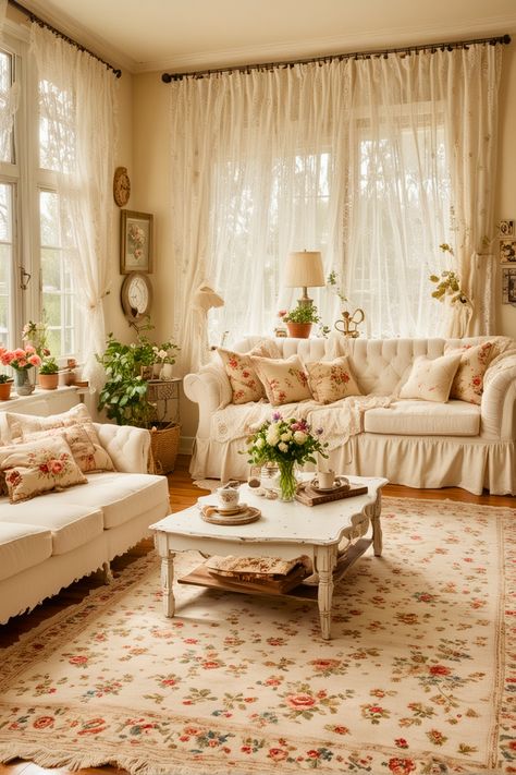 25 White Couch Living Room Ideas For 2024 – The Crafty Hacks White Couch Living Room Ideas, Cottage Couches, French Cottage Living Room, White Couch Living Room, Couch Living Room Ideas, Small Room Makeover, Pretty Living Room, Cottagecore Living, Shabby Chic Decor Living Room