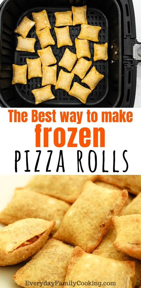 Air Fryer Pizza Rolls, Totinos Pizza, Totinos Pizza Rolls, Air Fryer Pizza, Pizza Roll Recipe, Cooks Air Fryer, Air Fryer Oven Recipes, Pizza Bites, Air Fryer Dinner Recipes