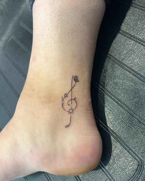 Matching Tattoos Music, Butterfly Music Tattoo, Matching Music Tattoos, Musical Notes Tattoo, Music Note Tattoo Ideas, Music Staff Tattoo, Tattoo Ideas Music, Small Music Tattoos, Music Tattoo Ideas