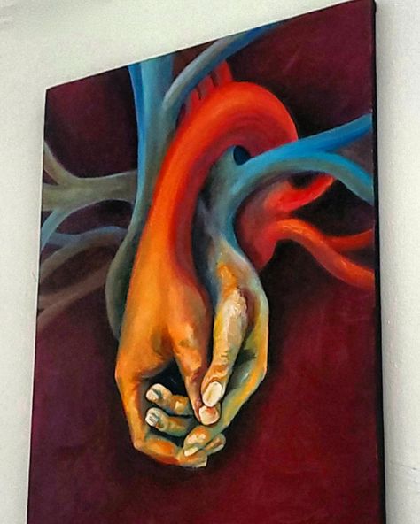 Painting art heart couple in love True Love Painting, Paintings Depicting Love, Paintings Representing Love, Love In A Painting, Deep Meaning Paintings Love, Abstract Painting Of Love, Love Inspired Paintings, Love Theme Painting, Art Representing Love