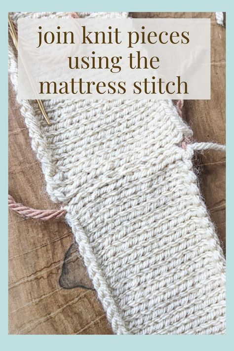 Knitting Seams Together, Mattress Stitch Knitting, Casting Off Knitting, Rib Stitch Knitting, Yarn Creations, Sewing Seams, Side Edges, Ravelry Knitting, Mattress Stitch