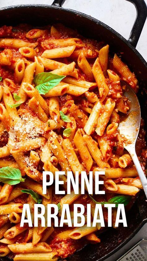 Arrabiata Pasta, Italian Dishes Recipes, Penne Arrabiata, Penne Recipes, Penne Pasta Recipes, Spicy Pasta, Pasta Dinners, Penne Pasta, Pasta Dish