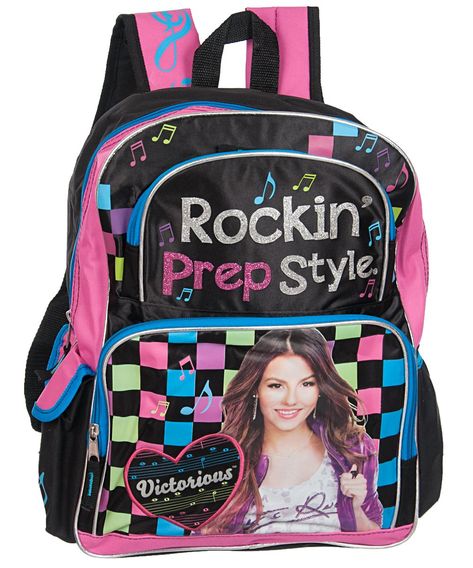 Victorious Show, Anything But A Backpack Day, Nickelodeon Victorious, Anything But A Backpack, Justice Backpacks, Tori Vega, Cool School Supplies, Prep Style, Backpack Reviews