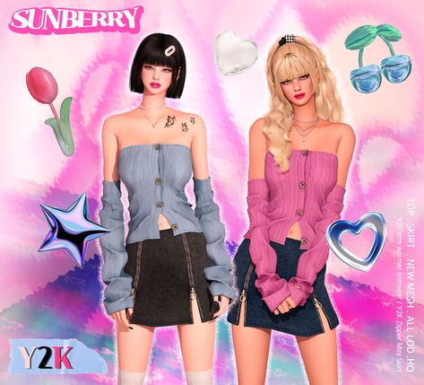 [SUNBERRY]Y2K arm warmer & Zipper Skirt 22.76 | SUNBERRY on Patreon Sims 4 Wedding Dress, Pelo Sims, Sims 4 Cc Folder, Sims 4 Gameplay, Sims 4 Teen, Sims 4 Toddler, Sims Four, The Sims 4 Download, Sims4 Clothes