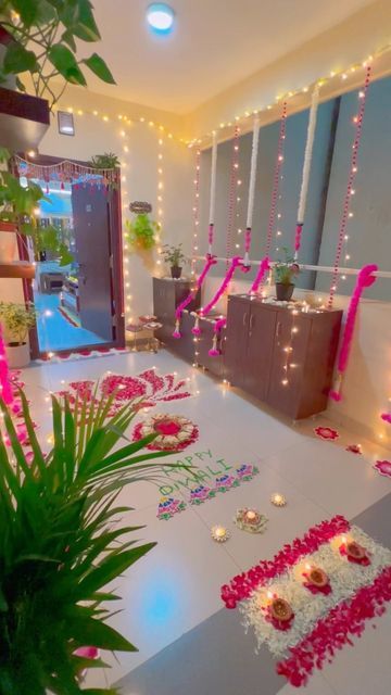 Diwali Corridor Decoration, Diwali Desk Decor Ideas Office Cubicle, Balcony Decoration For Diwali, Diwali Decor With Flowers, Laxmi Poojan Diwali Decoration, Diwali Light Decorations At Home, Latest Diwali Decoration Ideas, Diwali Mandir Decoration Ideas At Home, Diwali Home Decoration Ideas