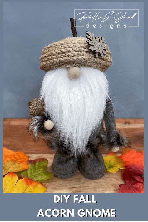 No Sew Gnome, Thanksgiving Gnome, Gnome Diy, Gnome Fall, Handmade Gnomes, Fall Acorns, Halloween Gnomes, Ghost Diy, Fall Gnome