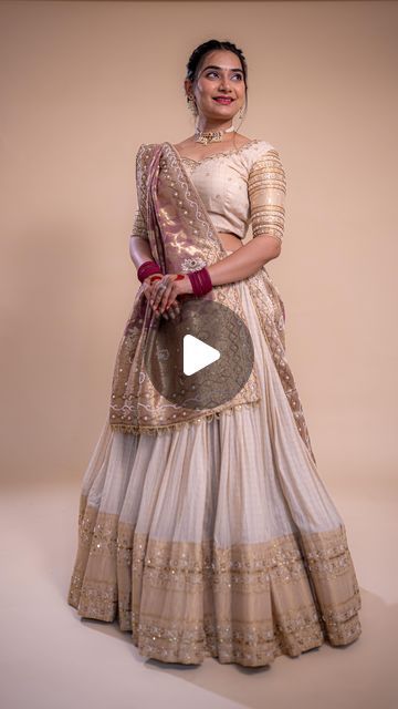 𝗷𝘆𝗼𝘁𝘀 𝗰𝗼𝘂𝘁𝘂𝗿𝗲 ® on Instagram: "A Muga silk chaniya choli represents a blend of luxury, traditional, and exquisite craftsmanship,making it a cherished attire for significant celebrations.   The pure natural “IVORY” colour Muga silk chaniyacholi it’s fully handwork details with “Banarasi” dupatta to give rich textiles look in this wedding season 2024-25    This chaniyacholi is fully handwoven and handcrafted by our skilled artisans, ensuring high quality and unique artistry.   In fram:- @shry_1219  Captured by:- @charotarfilms   #jyotscouture #wearjyots #bridal #weddingcollection #bridalwear #traditionaloutfit #designerwear #weddingdress #bridesmaids #engegment #shopjyots #bridal #groom #shopping #wedding2024" Silk Chaniya Choli, Wedding Chaniya Choli, Chania Choli, Muga Silk, Banarasi Dupatta, Ivory Colour, Chaniya Choli, The Pure, Wedding Outfits