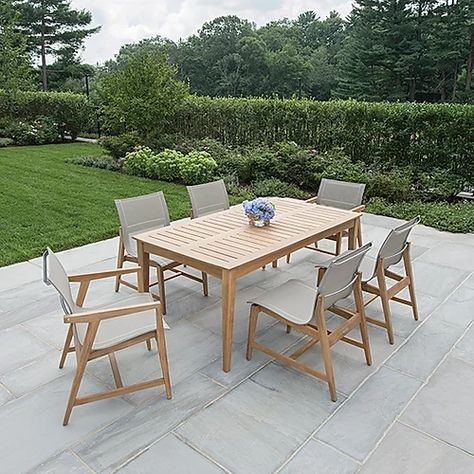 Outdoor Table Chairs, Elegant Outdoor Furniture, Teak Garden Furniture, Teak Patio Furniture, Stainless Steel Furniture, Outdoor Dining Spaces, Luxury Outdoor Furniture, Outdoor Tables And Chairs, Backyard Furniture