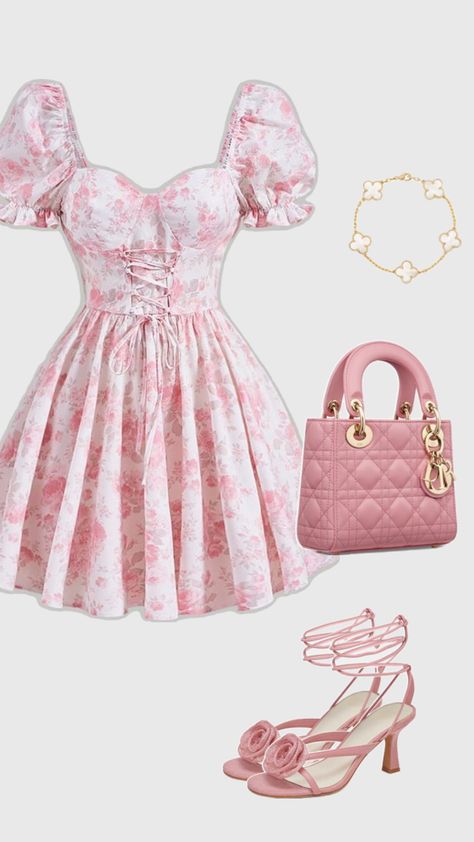 barbie girl pink dior versace outfit dress pink summer 13th Birthday Outfits, Kids Outfits Daughters, Colour Combinations Fashion, Cute Dress Outfits, Birthday Outfits, Quick Outfits, Princess Outfits, Korean Dress, 13th Birthday