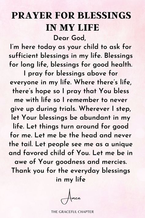 Prayers And Blessings, Prayers For Blessings, Prayer For Blessings And Opportunities, Prayer For Self, Prayers For Self, Blessing Prayers, Prayers For Happiness, Prayer For Blessings, Morning Prayers To Start Your Day Women