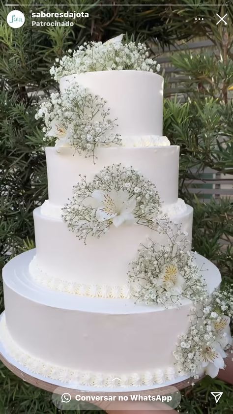 Trendy Wedding Cake, Boutique Cafe, Dream Wedding Cake, Cake Flowers, Simple Wedding Cake, Love Cake, Trendy Wedding, Flower Cake, Minimalist Wedding