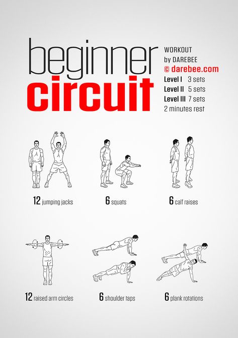 Beginner Circuit Workout Beginner Circuit Workout, Darebee Workout, Kiat Diet, Workout Abs, Planet Fitness, Aerobics Workout, Cardio Training, Circuit Workout, Circuit Training