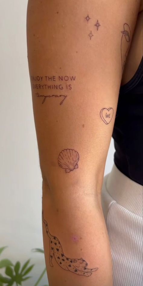 Line Art Tattoos Arm, Female Patch Work Tattoo, Modern Minimalist Tattoo, Love Is The Answer Tattoo, Delaney Childs Tattoo, You Are Your Home Tattoo, Little Shoulder Tattoos, Rufus Du Sol Tattoo, Chiquitita Tattoo