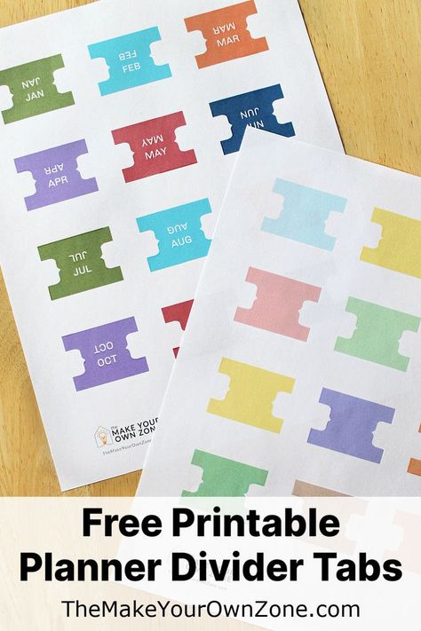 Make your own divider tabs for homemade planners and Arc notebooks using these free printables. Choose from monthly tabs or blank tab dividers. Bible Tabs Diy, Printable Meal Planner Monthly, Homemade Planner, Printable Tabs, Free Printable Monthly Planner, Diy Planners, Tab Dividers, Book Tabs, Free Printable Planner