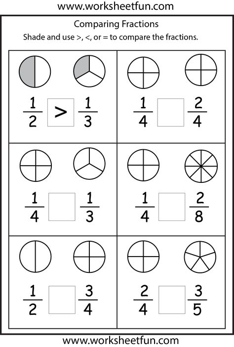 comparing fractions Mathematics Fractions, Fraction Equivalent, Free Fraction Worksheets, Third Grade Fractions, Math Fractions Worksheets, Third Grade Worksheets, 3rd Grade Fractions, Free Printable Math Worksheets, 3rd Grade Math Worksheets