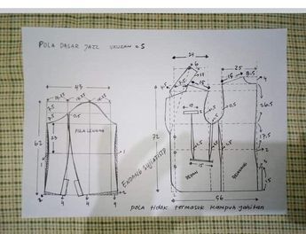 Pola Jas, Dress Shirt Sewing Pattern, Basic Shirts Pattern, Blouse Pattern Free, Pants Pattern Free, Men Pants Pattern, Boys Shirts Pattern, Mens Shirt Pattern, Clothing Pattern Design