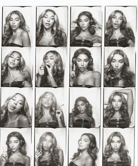 Photobooth Pictures, Chantel Jeffries, Mixed Media Photography, Light Images, Photo B, Photoshoot Concept, Instagram Photo Inspiration, Adriana Lima, Black N White