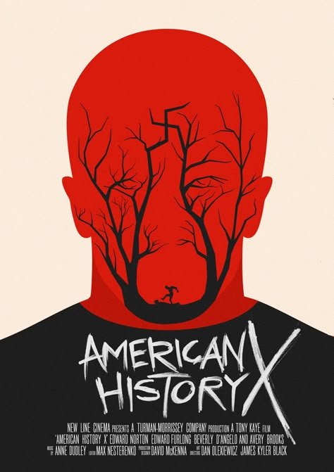 Haunting American History X poster American History X Poster, American History Photos, Olly Moss, X Poster, American History Timeline, American History X, Edward Norton, Film Posters Minimalist, Best Movie Posters