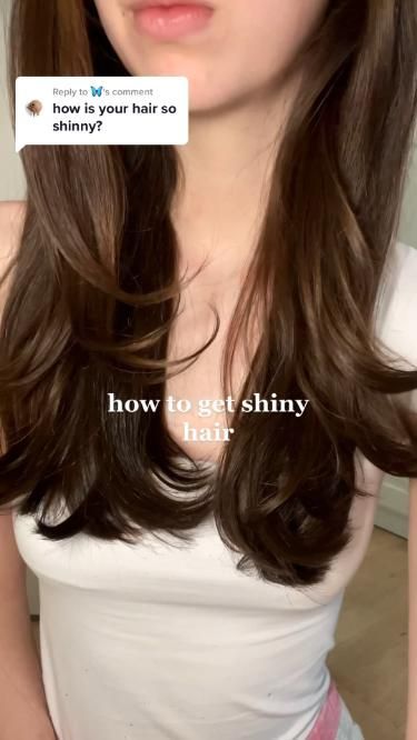 How to Get Shiny Hair Rise Water For Hair, Hair Transformation Videos, Shiny Glossy Hair, Hair Theory, Get Shiny Hair, Trending Makeup, Wavy Bob Haircuts, Glossy Hair, Healthy Hair Tips