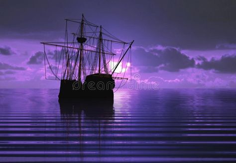 Pirate ship and sunset. Image of pirate ship during sunset , #SPONSORED, #ship, #Pirate, #sunset, #pirate, #Image #ad Purple Pirate, Ship Pirate, Pirate Aesthetic, Sunset Illustration, Pirate Ships, Sea To Shining Sea, Tall Ships, Pirate Ship, Homestuck