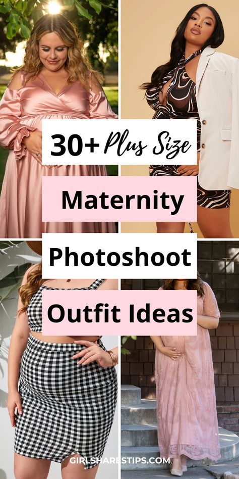 In need of some inspiration for your upcoming maternity photoshoot? Look no further! We've curated a post of the 30+ best plus size maternity photoshoot outfits that will make you feel confident, beautiful, and ready to capture this special time in your life. | maternity photography | maternity photography ideas | maternity photography poses | maternity photography ideas black women | maternity photography outdoors | maternity photography spring summer fall winter Plus Size Maternity Shoot Outfits, Maternity Photo Shoot Clothing Ideas, Plus Size Maternity Family Photos, Maternity Photo Shoot Plus Size, Cute Maternity Outfits For Photoshoot, Cute Plus Size Maternity Outfits, Baby Shower Outfits For Mom Plus Size, Plus Size Maternity Dress For Photoshoot, Summer Maternity Photoshoot Outfits