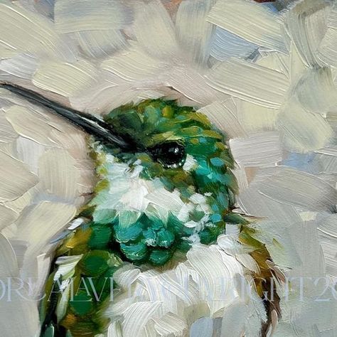 Andrea Lavery on Instagram: "One more. 😊 This cutie is on a flat panel. “ Spunky” 6x6” oil. Link in profile. • • • #ampersand #birdpainting #birdsofinstagram #birdartist #audobon #colorfulart #impressionist #allaprima #hummingbird #hummingbirdart" Lavery Art, Andrea Lavery, Bird Artists, Bird Paintings, Linked In Profile, Box Ideas, Birds Painting, Impressionism, Colorful Art