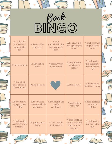 Start the new year with a printable book bingo! Book Tbr Games, Book Bingo 2024, Book Club Printables, Book Bingo, Book Club Activities, Bingo Books, Reading Bingo, Book Review Journal, Fiction Books Worth Reading