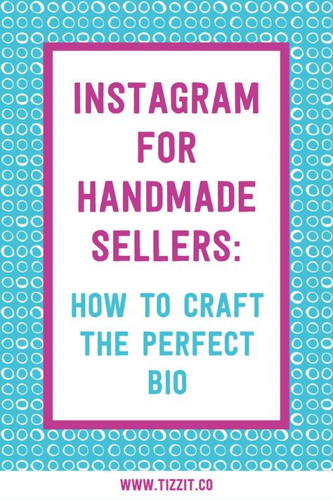 A step-by-step guide for makers and artists on how to create a great Instagram bio that includes examples and inspiration from other handmade sellers Insta Bio For Craft Page, Instagram Bio Ideas For Craft Business, Craft Bio For Instagram, Instagram Bio Ideas For Crochet, Artist Bio Instagram Example, Bio Instagram Ideas Online Shop, Free Social Media Planner, Macrame Business, Perfect Instagram Bio