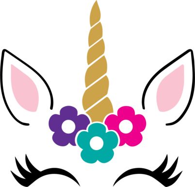 Unicorn Face | The Craft Chop Unicorn Birthday Party Decorations, Unicorn Pictures, Unicorn Crafts, Unicorn Svg, Unicorn Face, Unicorn Theme, Pola Sulam, Unicorn Horn, Unicorn Cake